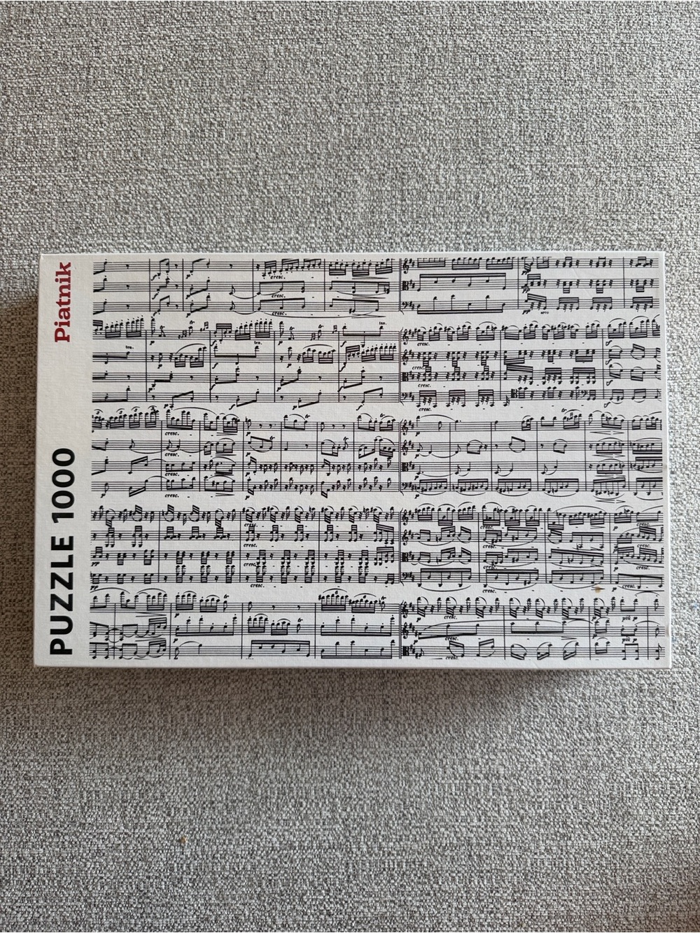 Piatnik 1000-Piece Music Sheet Puzzle - Black & White